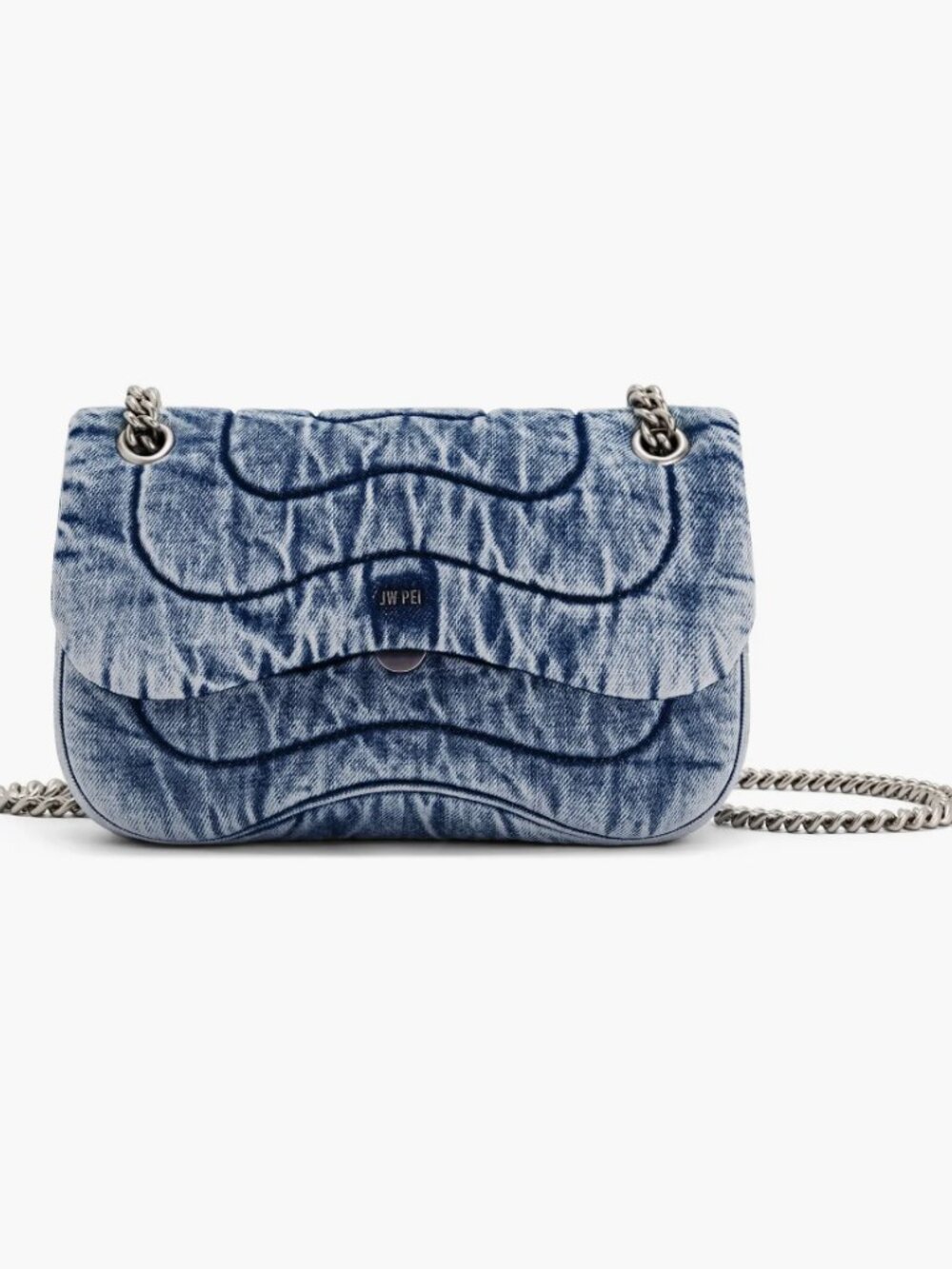 JW PEI Tina Quilted Denim Convertible Crossbody Bag - Picture 4 of 8